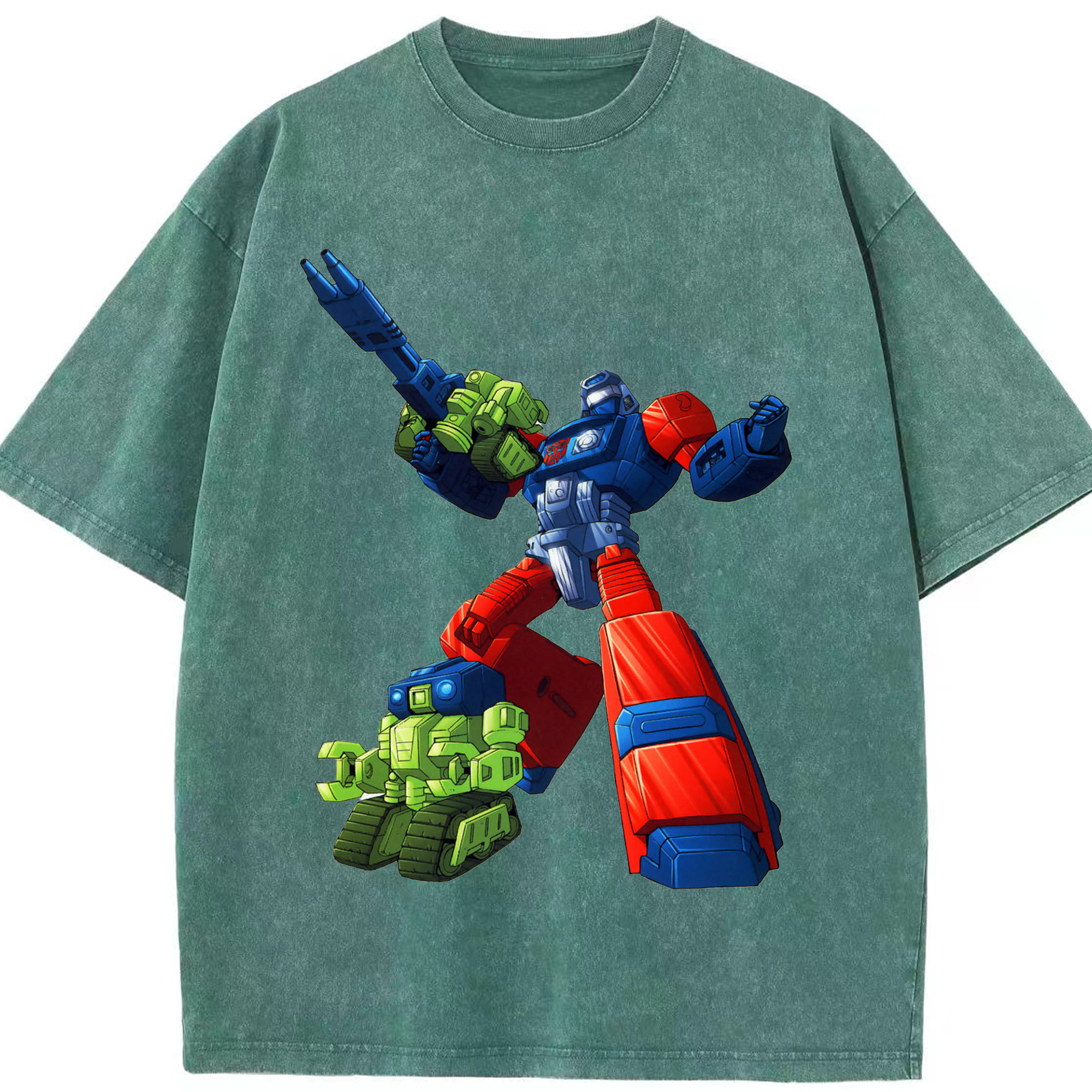 （画像用）  綿100% ヴィンテージ風 半袖Tシャツ（フロントプリント）